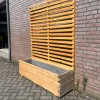 Naturel plantenbak met klimrek 140x40x40 (180) cm