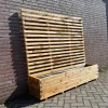 Naturel plantenbak met klimrek 180x40x40 (180) cm