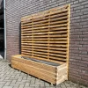 Naturel plantenbak met klimrek 180x40x40 (180) cm