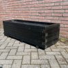 Zwarte plantenbak 120x40x36 cm