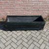 Zwarte plantenbak 120x40x36 cm