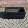 Zwarte plantenbak 80x40x36 cm