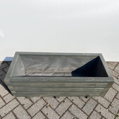 Plantenbak van hout - 100x40x36 cm - antraciet