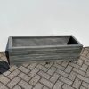 Plantenbak van hout 120x40x36 cm - antraciet