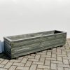 Plantenbak van hout 150x40x36 cm - antraciet