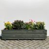 Plantenbak van hout 150x40x36 cm - antraciet