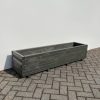 Plantenbak van hout 160x40x36 cm - antraciet