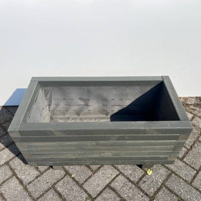 Plantenbak van hout - 80x40x36 cm - antraciet