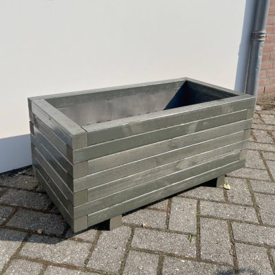 Plantenbak van hout - 80x40x36 cm - antraciet