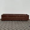 Plantenbak van hout 160x40x36 cm - bruin