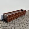 Plantenbak van hout 160x40x36 cm - bruin