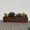 Plantenbak van hout 160x40x36 cm - bruin