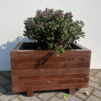 Plantenbak van hout 60x40x36 - bruin