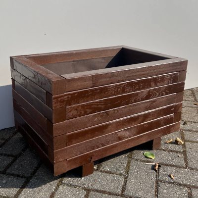 Plantenbak van hout 60x40x36 - bruin