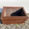 Plantenbak van hout 60x40x36 cm - bruin