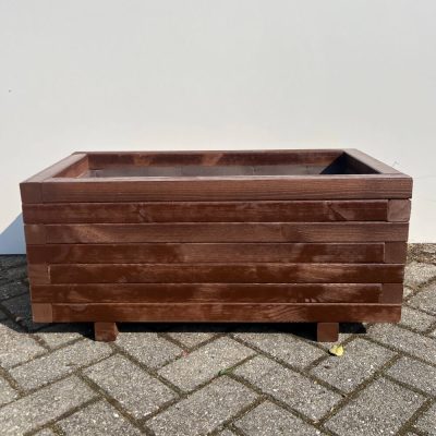 Plantenbak van hout - 80x40x36 cm - bruin