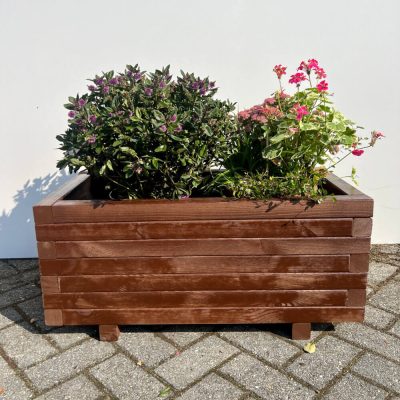 Plantenbak van hout - 80x40x36 cm - bruin