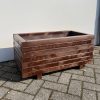 Plantenbak van hout - 80x40x36 cm - bruin