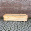 Plantenbak van hout - 140x40x36 cm - naturel