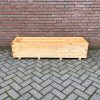 Plantenbak van hout 150x40x36 cm - naturel