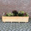 Plantenbak van hout 150x40x36 cm - naturel