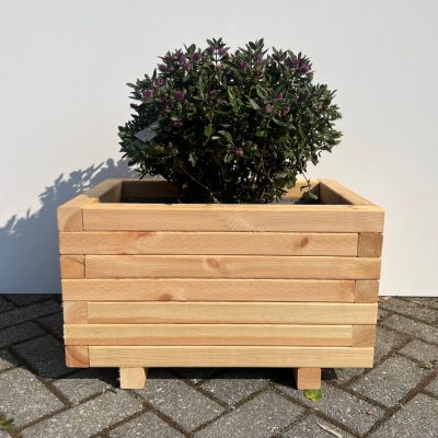 Plantenbak van hout 60x40x36 cm - naturel