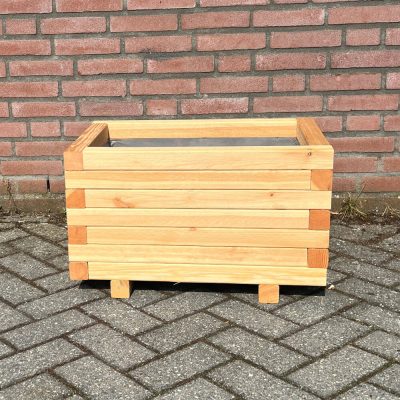 Plantenbak van hout - 60x40x36 cm - naturel