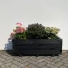 Plantenbak van hout - 100x40x36 cm - zwart