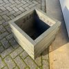 Plantenbak van hout 45x45x45 cm - antraciet