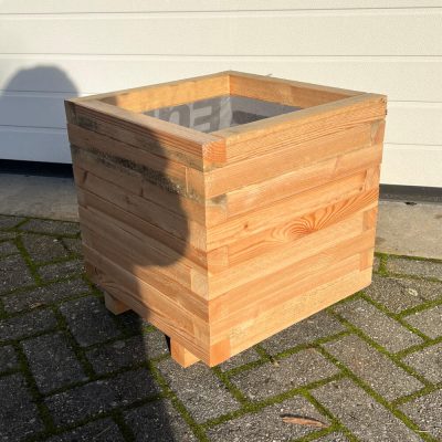 Plantenbak van hout 45x45x45 cm - naturel