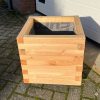 Plantenbak van hout 45x45x45 cm - naturel