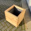 Plantenbak van hout 45x45x45 cm - naturel