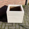 Plantenbak van hout 45x45x45 cm - wit